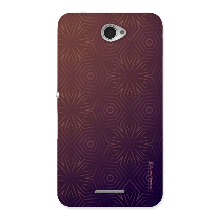 Lavish Purple Pattern Back Case for Sony Xperia E4