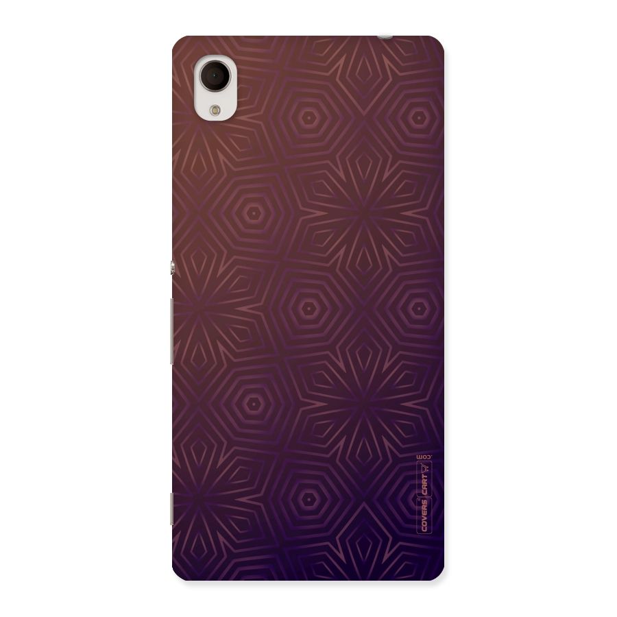 Lavish Purple Pattern Back Case for Sony Xperia M4