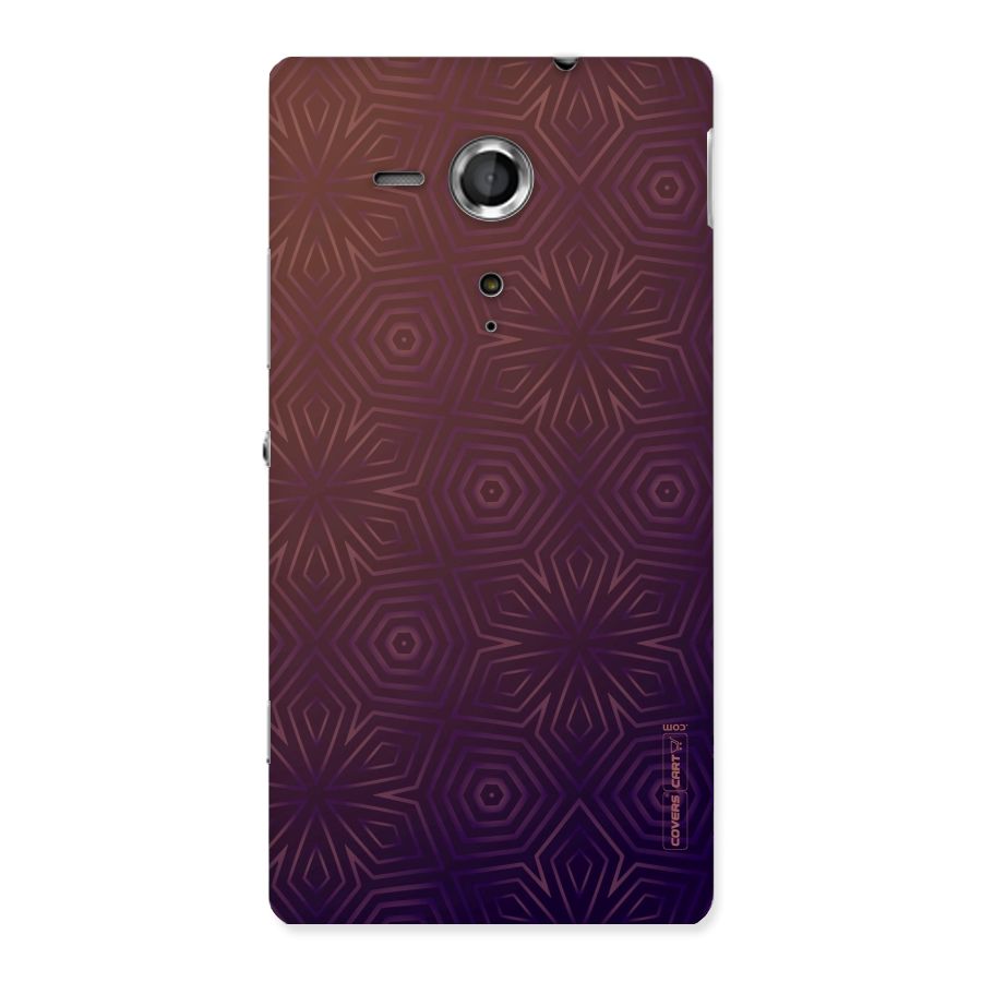 Lavish Purple Pattern Back Case for Sony Xperia SP