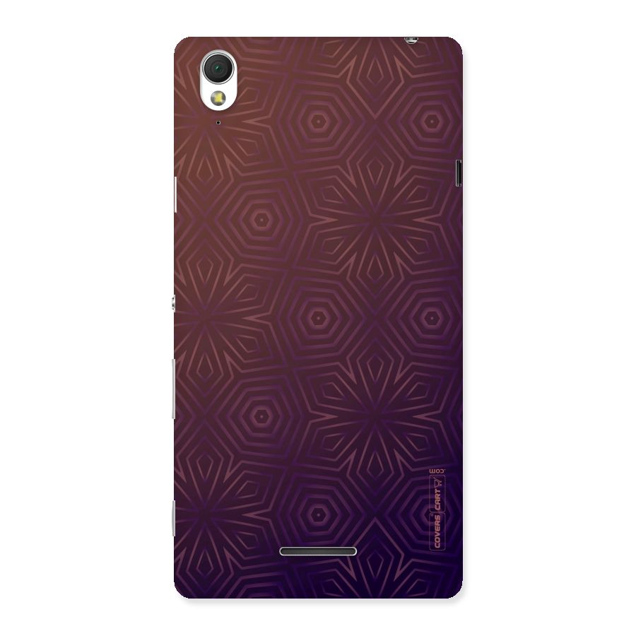 Lavish Purple Pattern Back Case for Sony Xperia T3