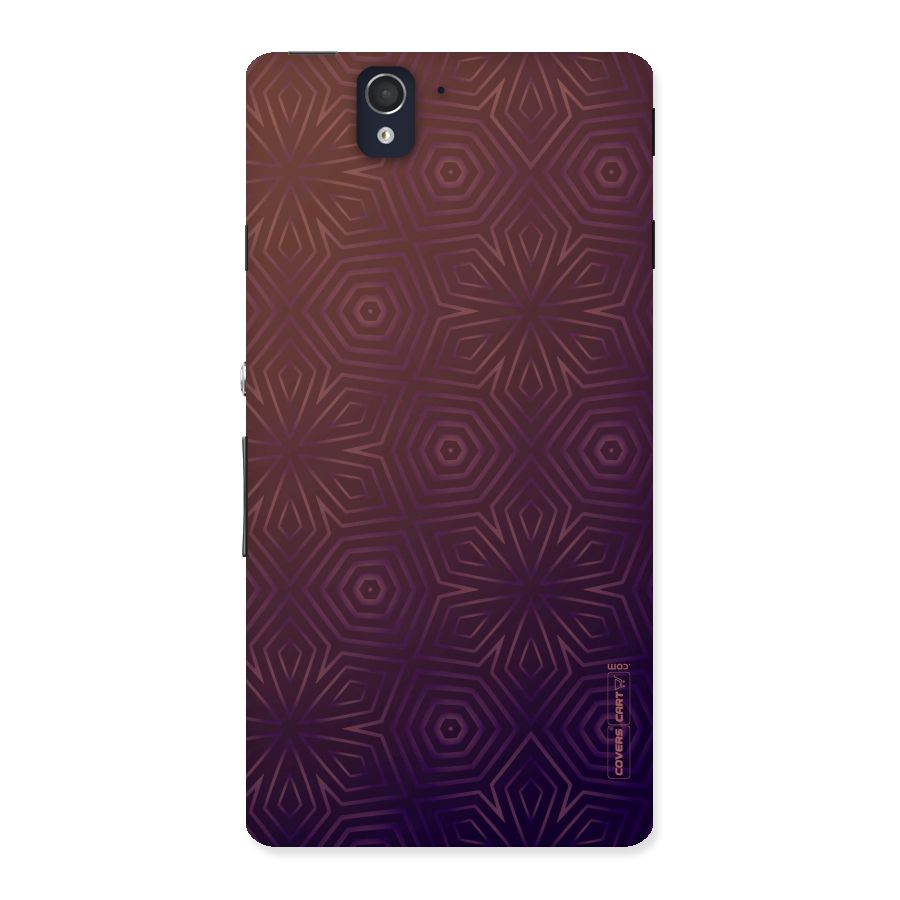 Lavish Purple Pattern Back Case for Sony Xperia Z