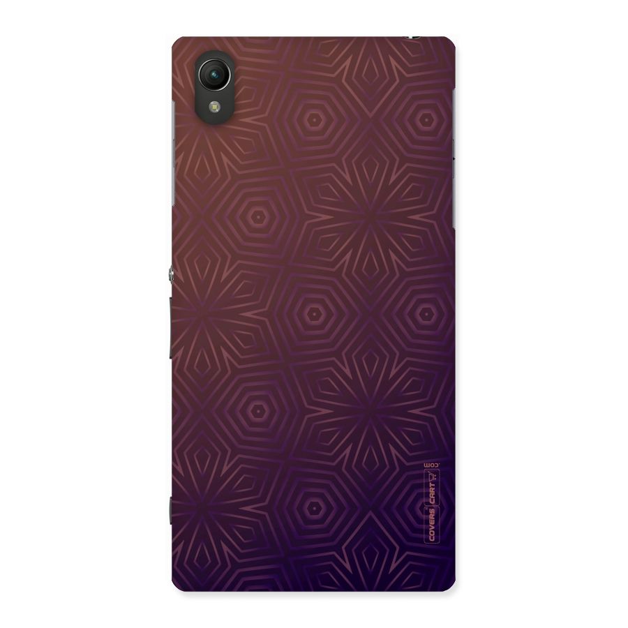 Lavish Purple Pattern Back Case for Sony Xperia Z1