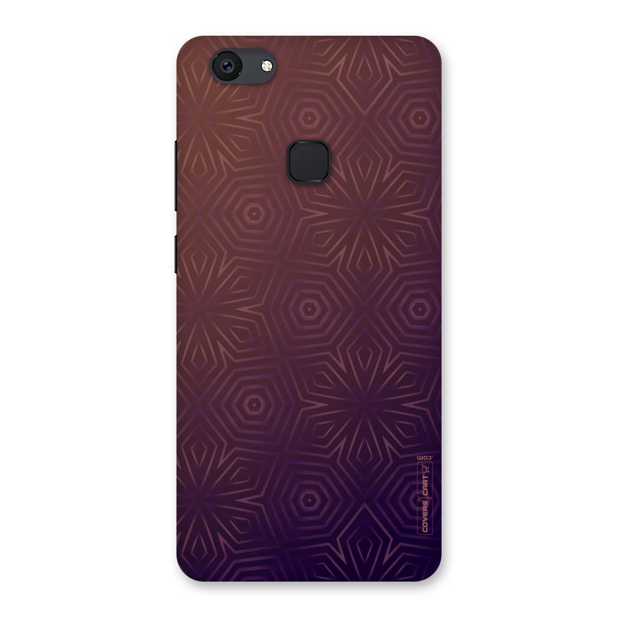 Lavish Purple Pattern Back Case for Vivo V7 Plus
