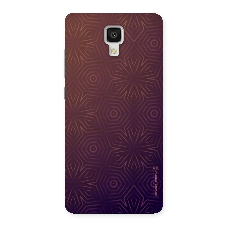Lavish Purple Pattern Back Case for Xiaomi Mi 4