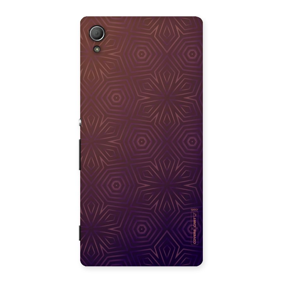 Lavish Purple Pattern Back Case for Xperia Z4