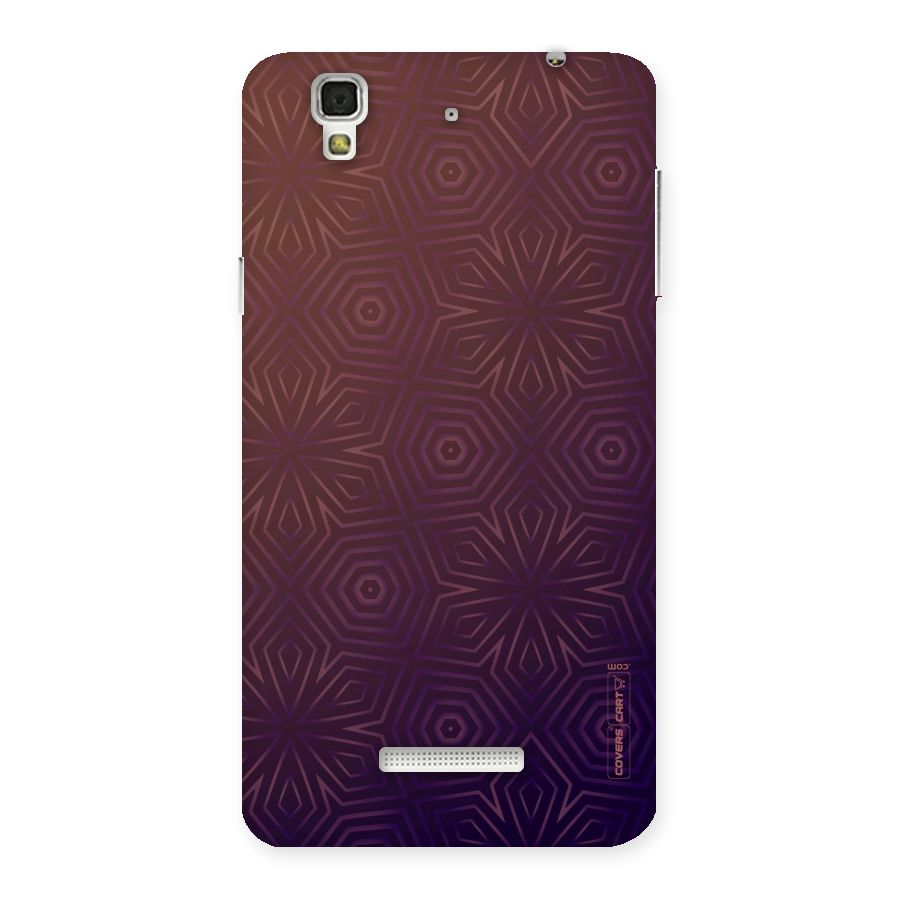 Lavish Purple Pattern Back Case for YU Yureka Plus