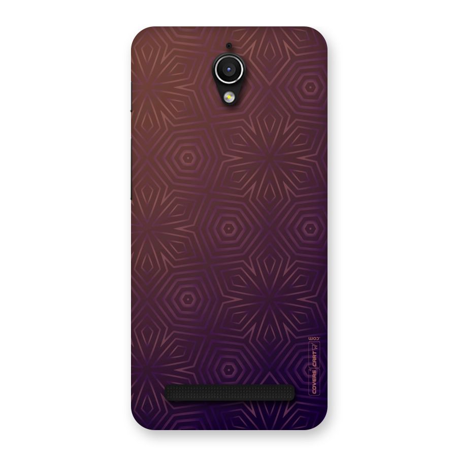 Lavish Purple Pattern Back Case for Zenfone Go