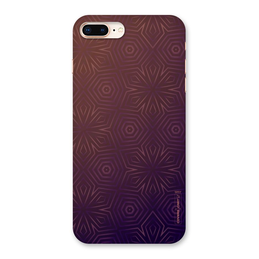 Lavish Purple Pattern Back Case for iPhone 8 Plus