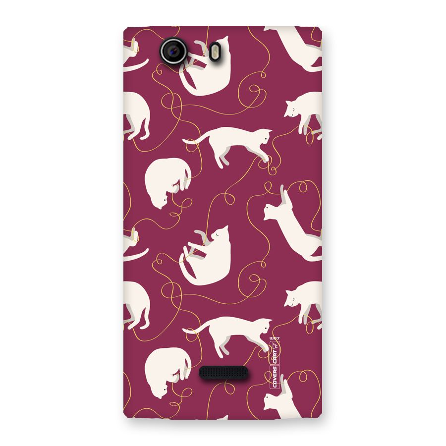 Lazy Kitty Back Case for Canvas Nitro 2 E311