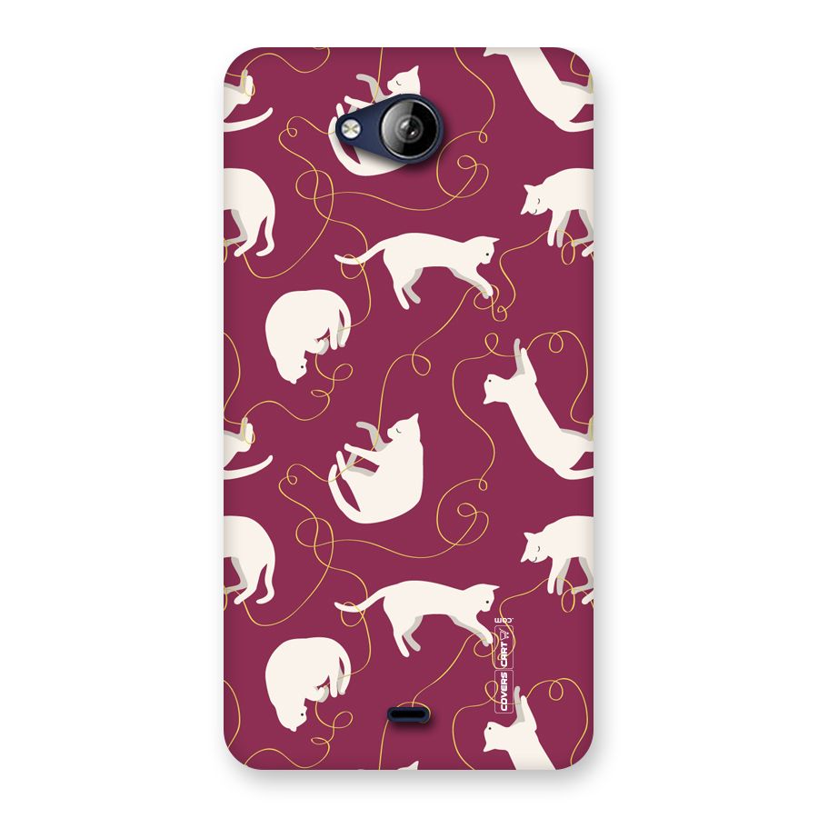 Lazy Kitty Back Case for Canvas Play Q355