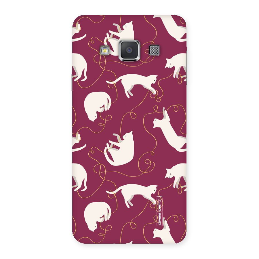 Lazy Kitty Back Case for Galaxy A3