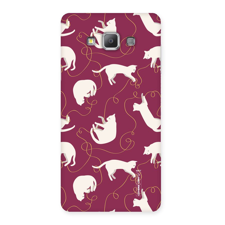 Lazy Kitty Back Case for Galaxy A7