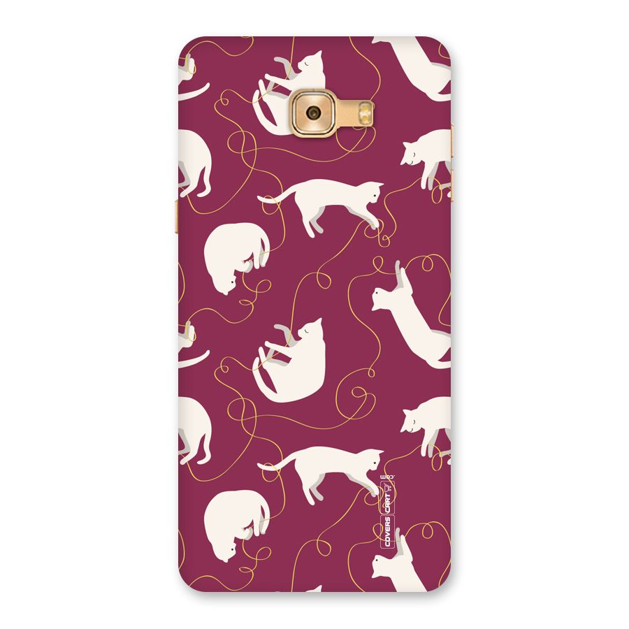 Lazy Kitty Back Case for Galaxy C9 Pro