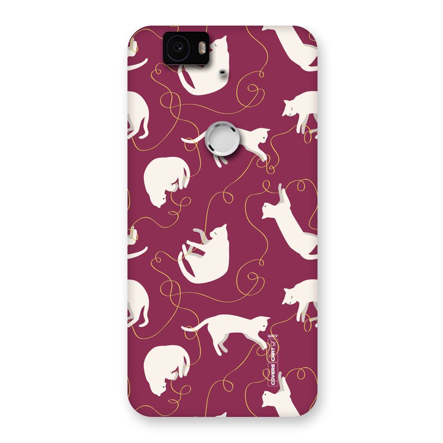 Lazy Kitty Back Case for Google Nexus-6P
