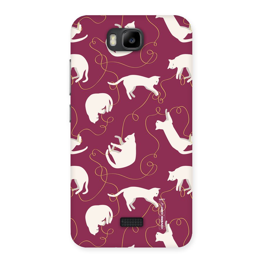 Lazy Kitty Back Case for Honor Bee