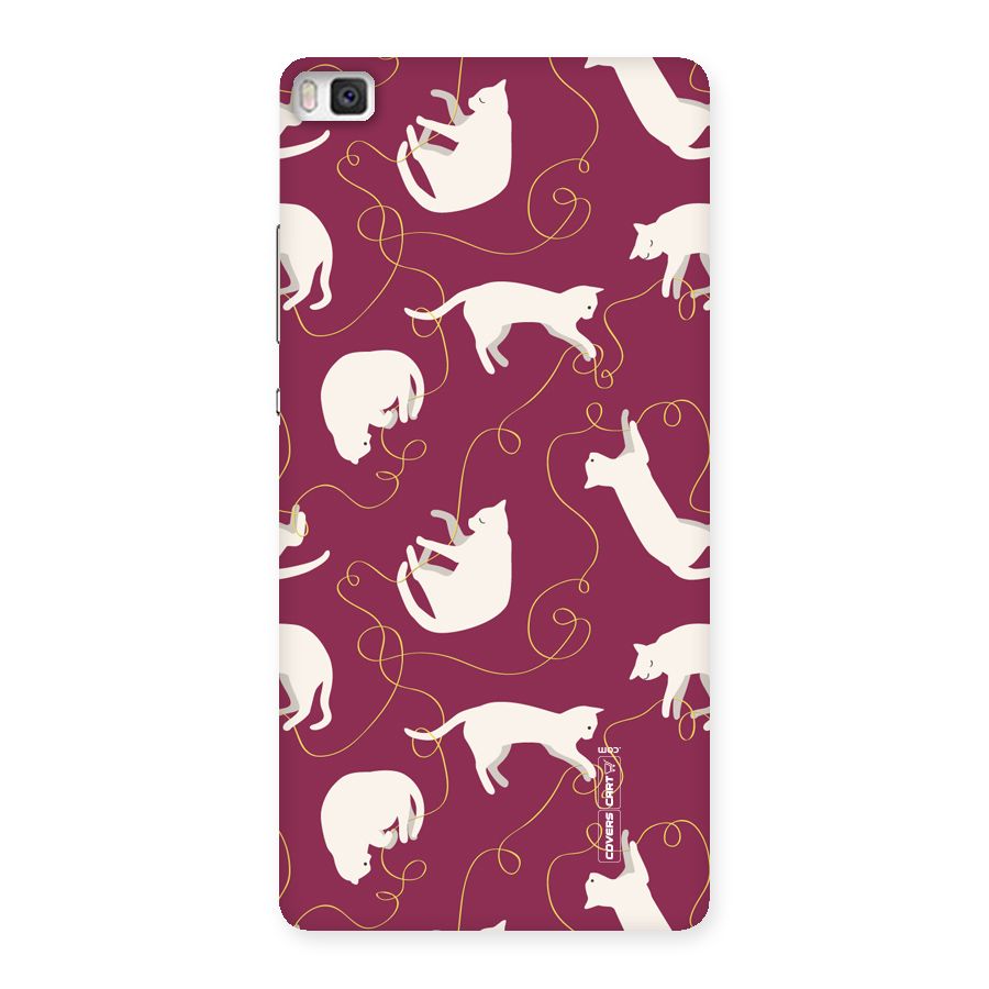 Lazy Kitty Back Case for Huawei P8