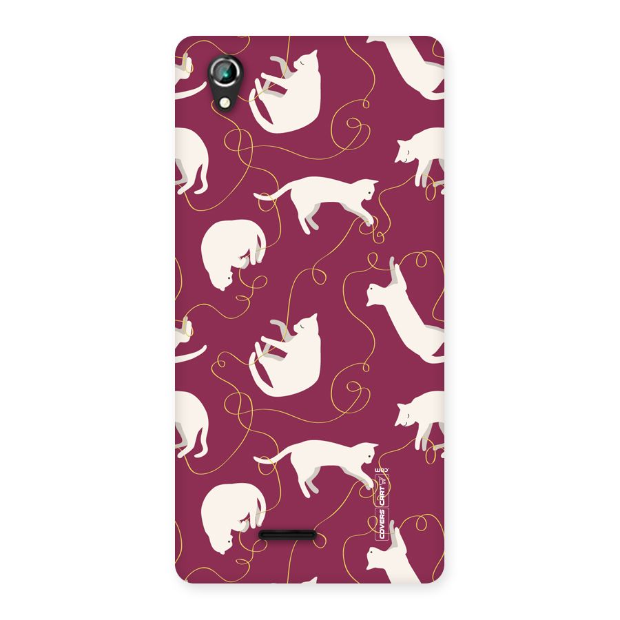 Lazy Kitty Back Case for Lava Iris 800