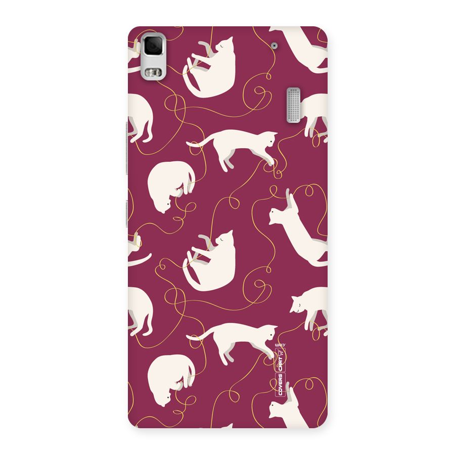 Lazy Kitty Back Case for Lenovo K3 Note