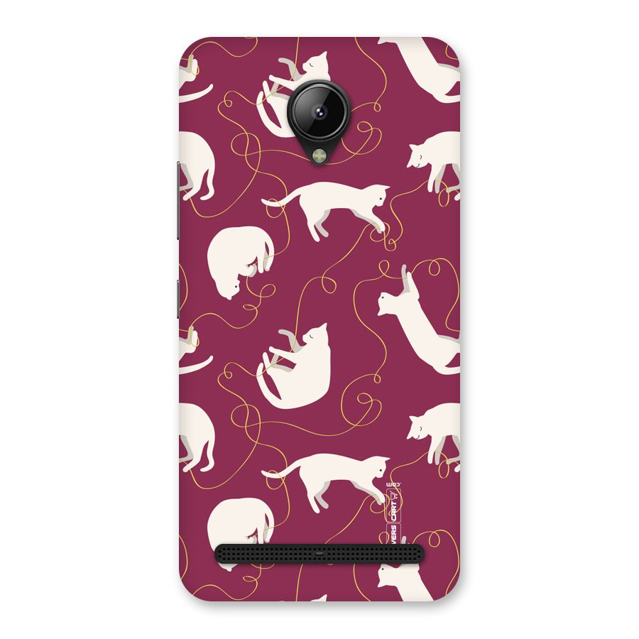 Lazy Kitty Back Case for Lenovo C2