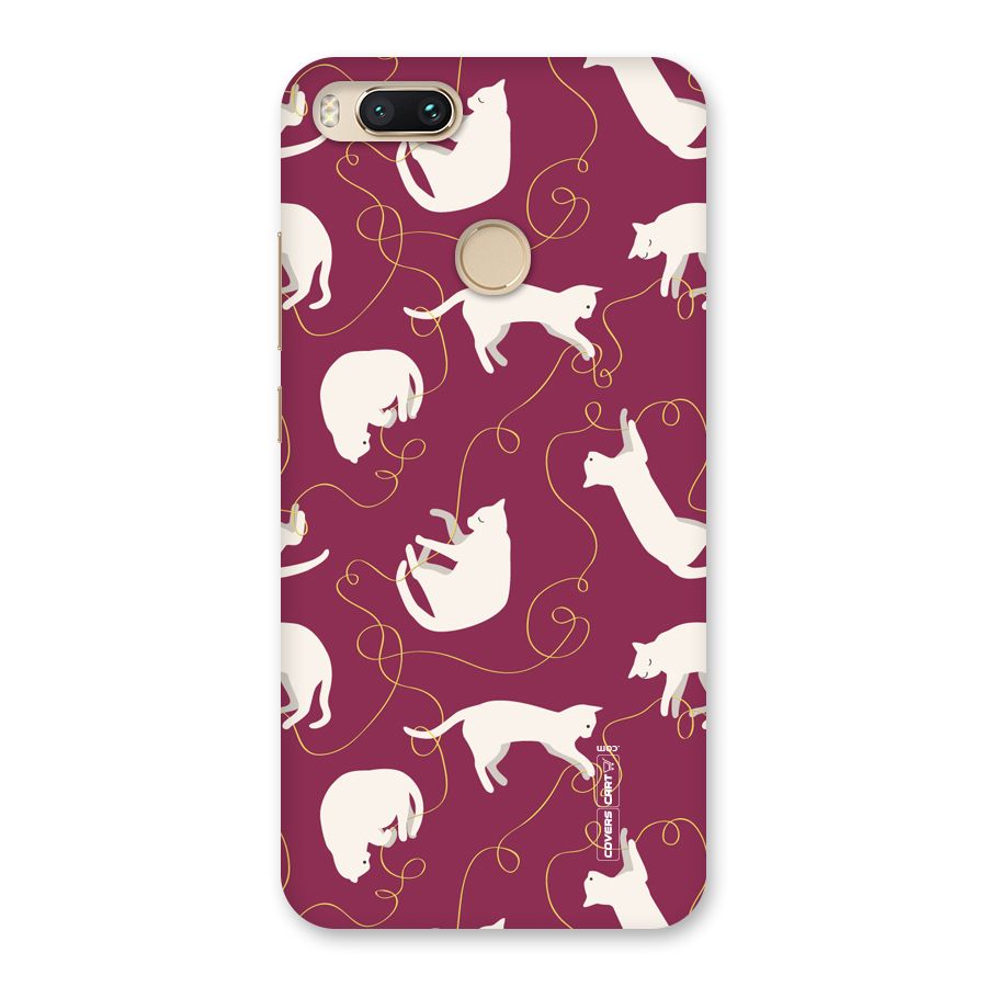 Lazy Kitty Back Case for Mi A1