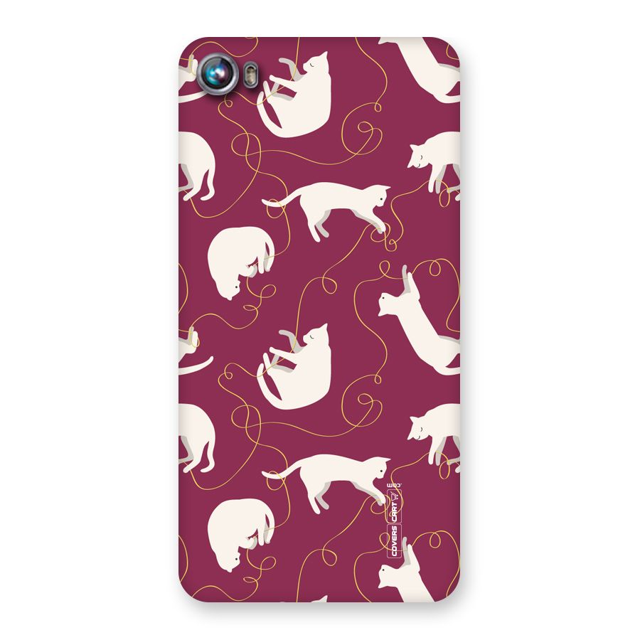 Lazy Kitty Back Case for Micromax Canvas Fire 4 A107
