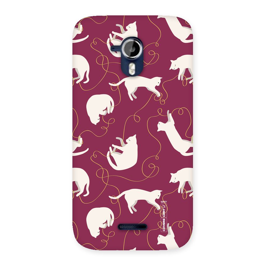 Lazy Kitty Back Case for Micromax Canvas Magnus A117