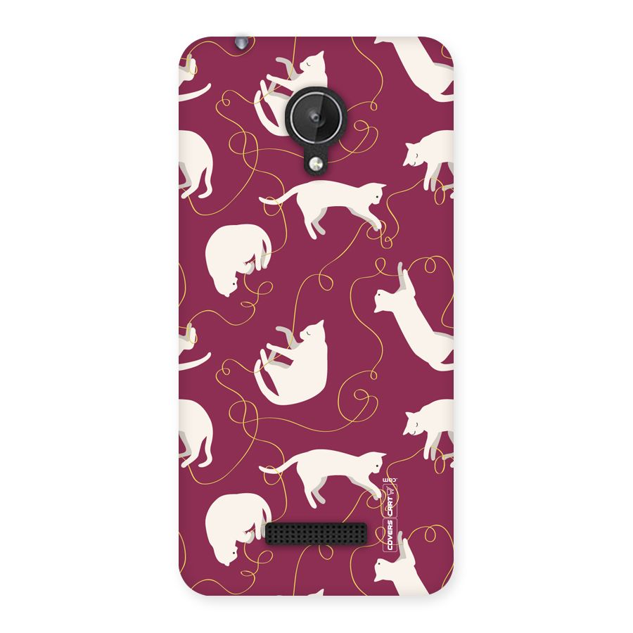 Lazy Kitty Back Case for Micromax Canvas Spark Q380