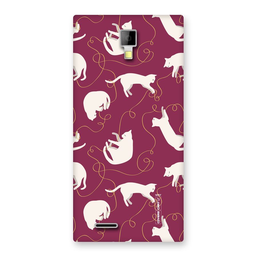 Lazy Kitty Back Case for Micromax Canvas Xpress A99
