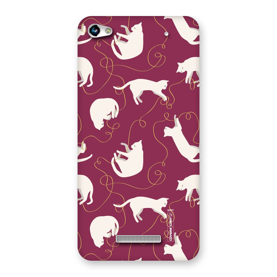 Lazy Kitty Back Case for Micromax Hue 2