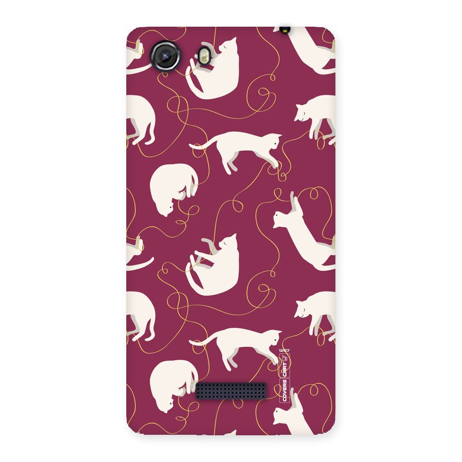Lazy Kitty Back Case for Micromax Unite 3