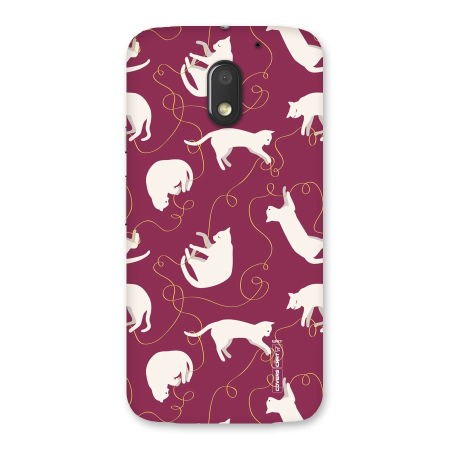 Lazy Kitty Back Case for Moto E3 Power