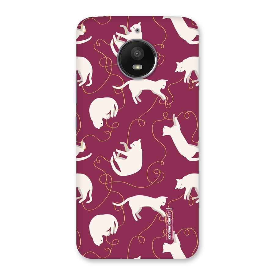 Lazy Kitty Back Case for Moto E4 Plus