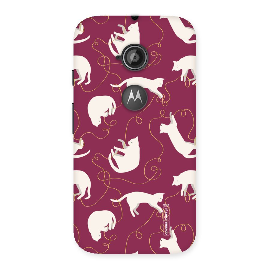 Lazy Kitty Back Case for Moto E 2nd Gen