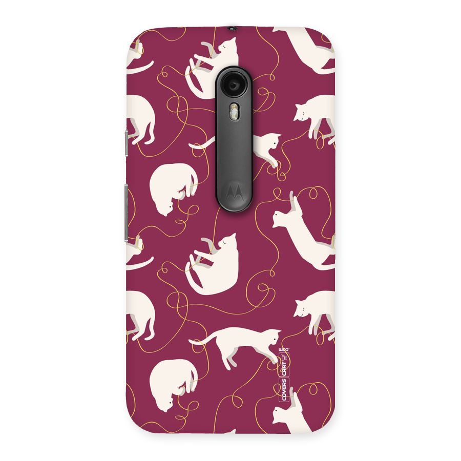 Lazy Kitty Back Case for Moto G3