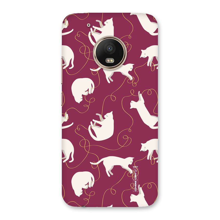 Lazy Kitty Back Case for Moto G5 Plus