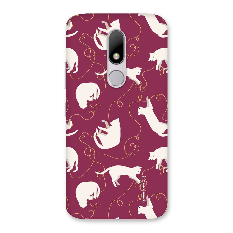 Lazy Kitty Back Case for Moto M