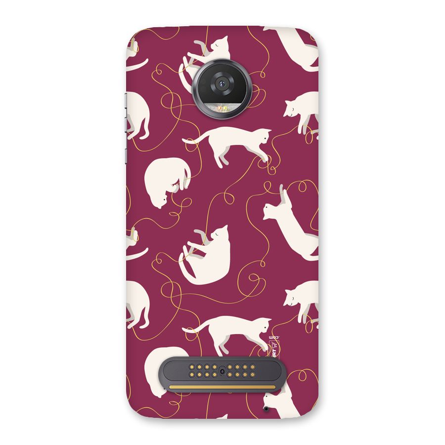 Lazy Kitty Back Case for Moto Z2 Play