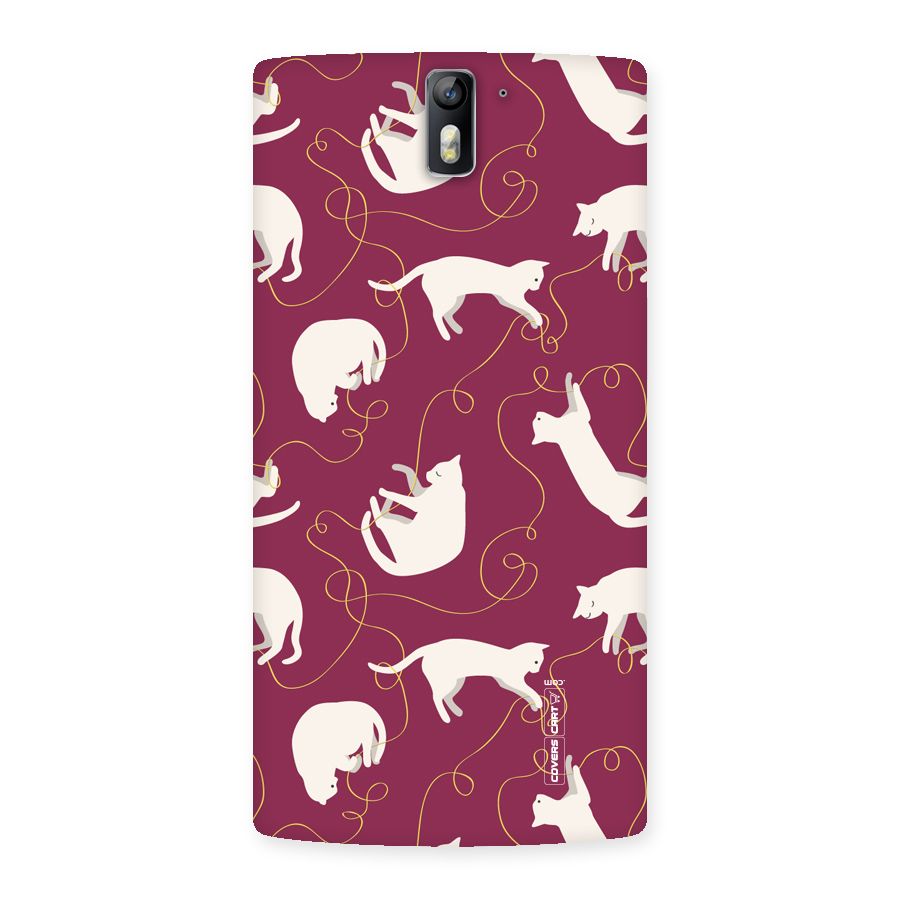 Lazy Kitty Back Case for One Plus One