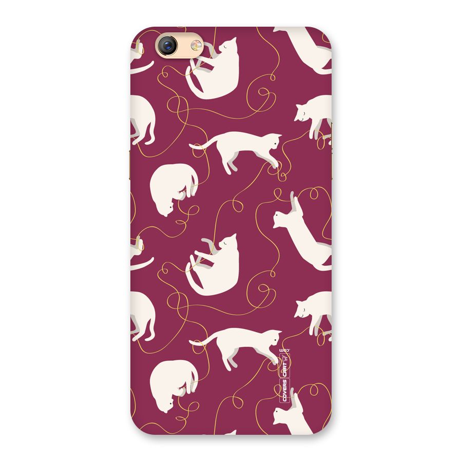 Lazy Kitty Back Case for Oppo F3 Plus