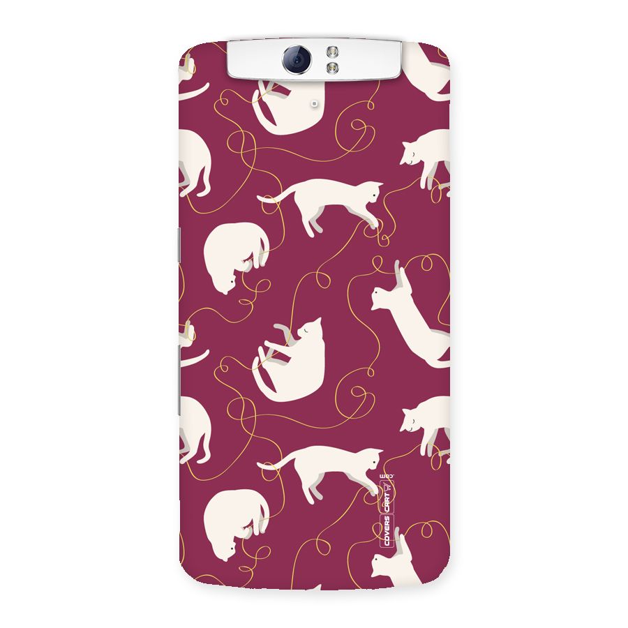 Lazy Kitty Back Case for Oppo N1