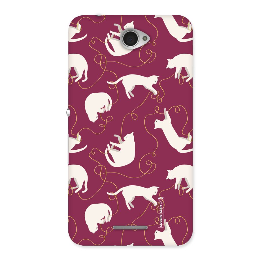 Lazy Kitty Back Case for Sony Xperia E4