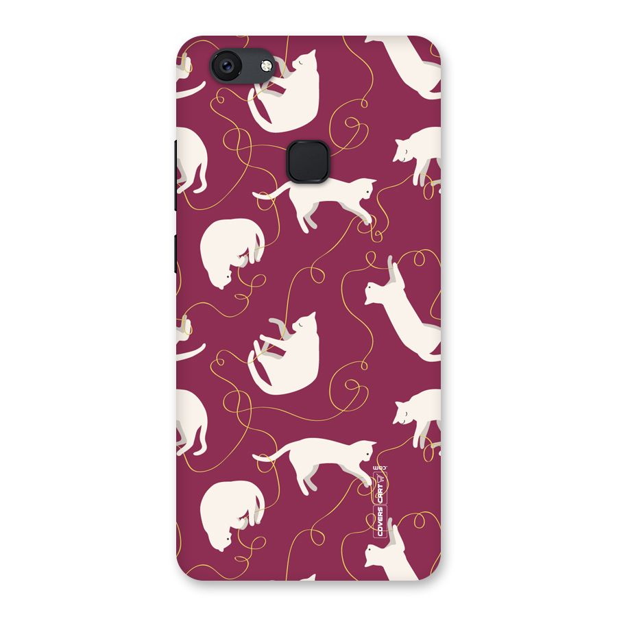 Lazy Kitty Back Case for Vivo V7 Plus