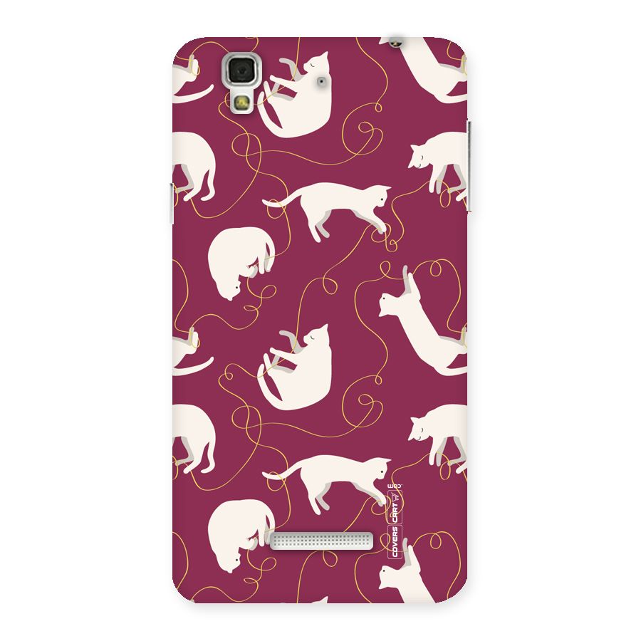 Lazy Kitty Back Case for YU Yureka Plus
