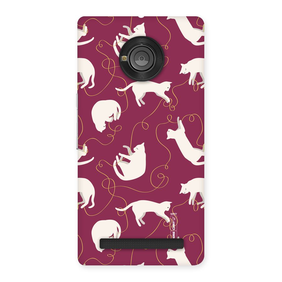 Lazy Kitty Back Case for Yu Yunique