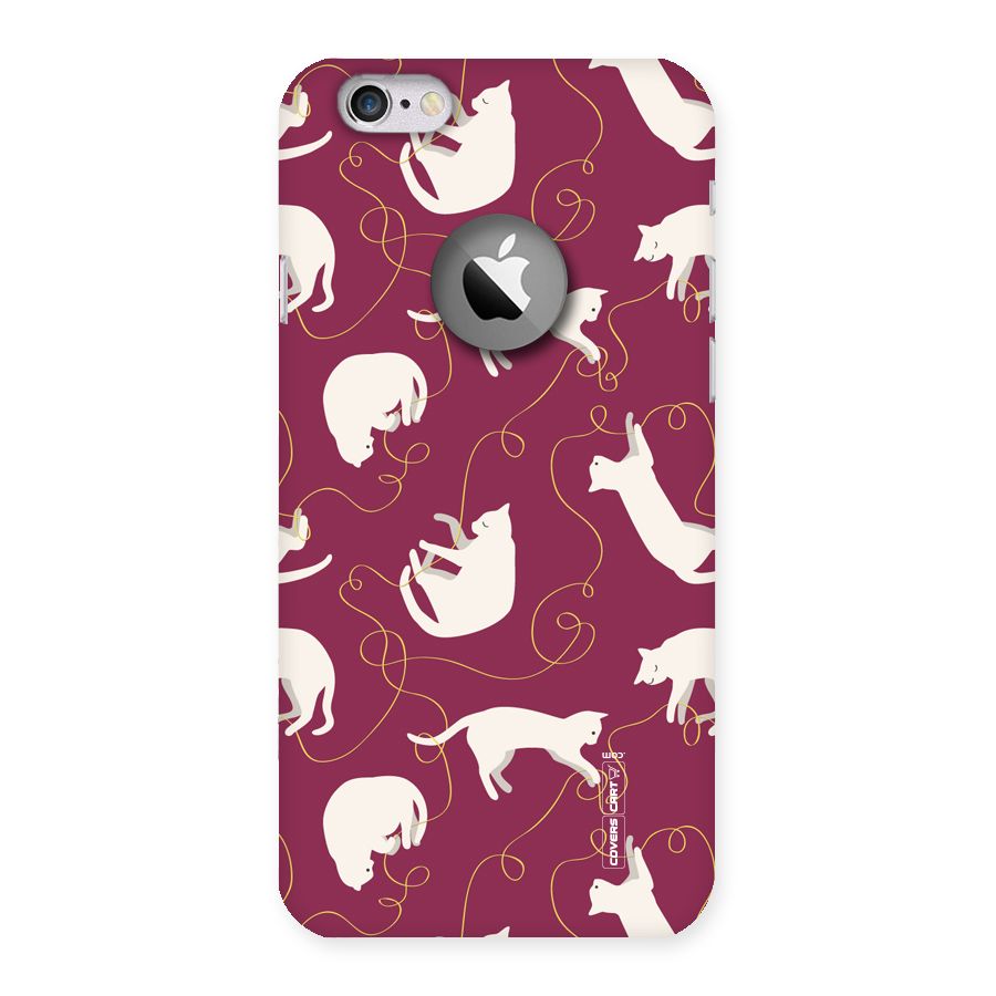 Lazy Kitty Back Case for iPhone 6 Logo Cut