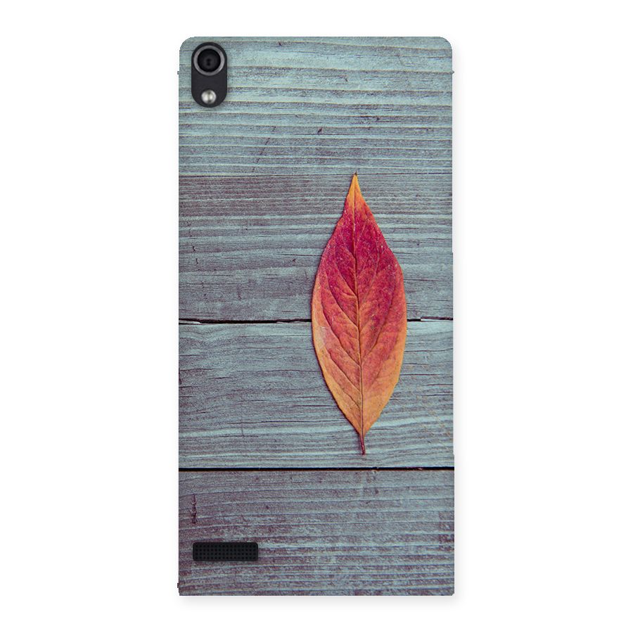 Classic Wood Leaf Back Case for Ascend P6