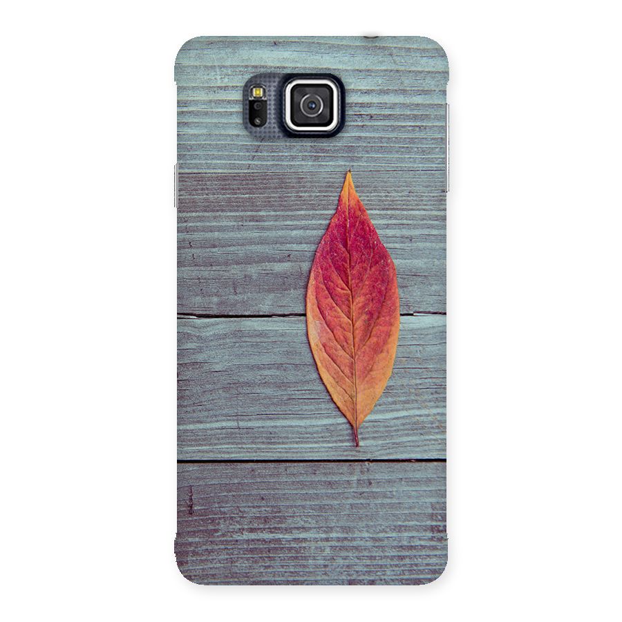 Classic Wood Leaf Back Case for Galaxy Alpha