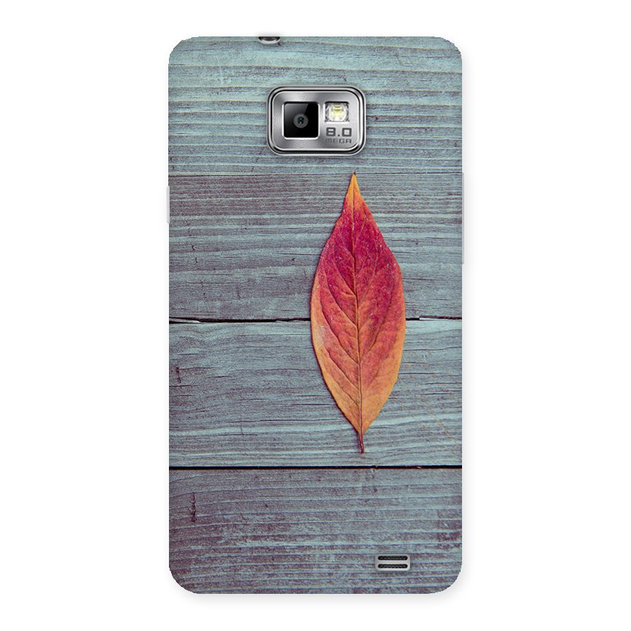 Classic Wood Leaf Back Case for Galaxy S2