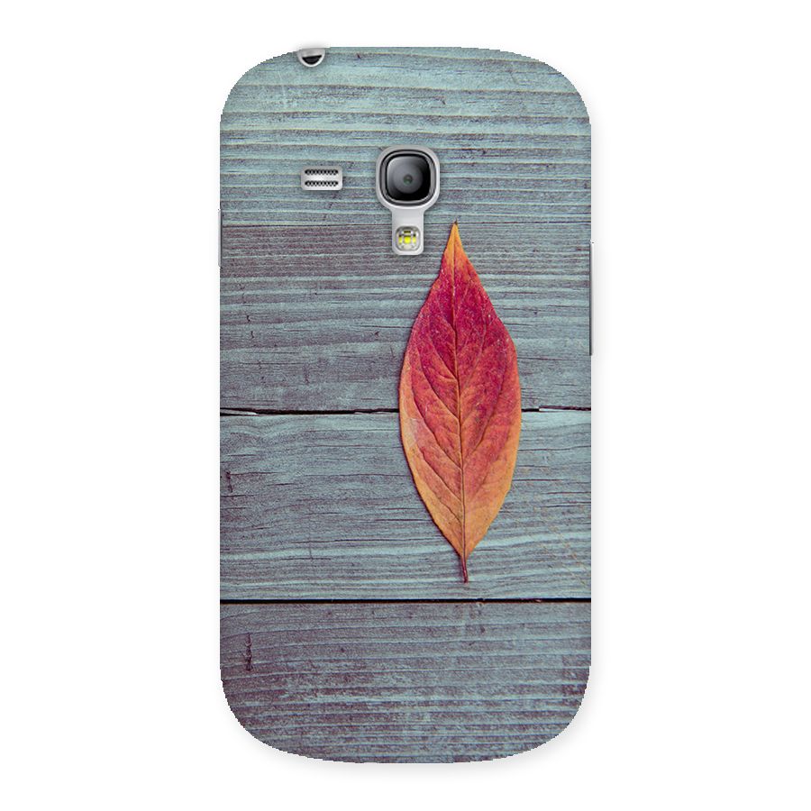 Classic Wood Leaf Back Case for Galaxy S3 Mini