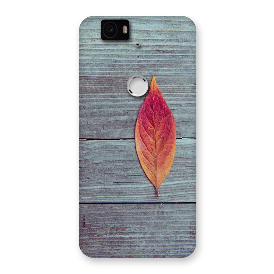 Classic Wood Leaf Back Case for Google Nexus-6P